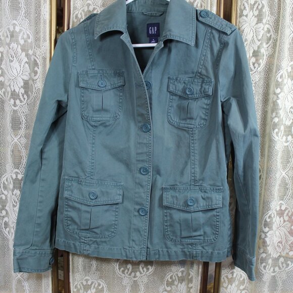 Ladies Military Style Utility Jacket Size Small-DS1 - Picture 3 of 4